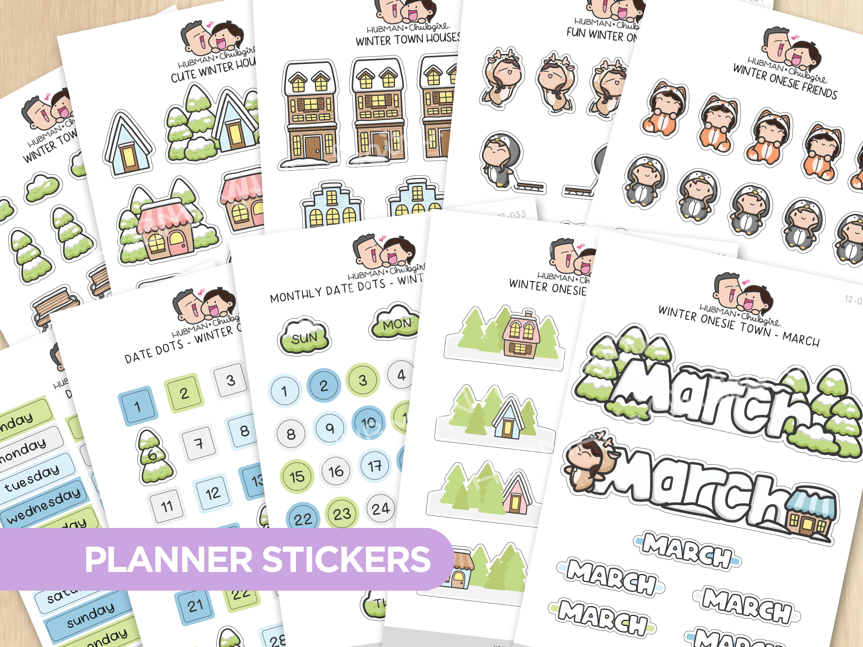 Winter Onesie Town Journal Pack - Image 3