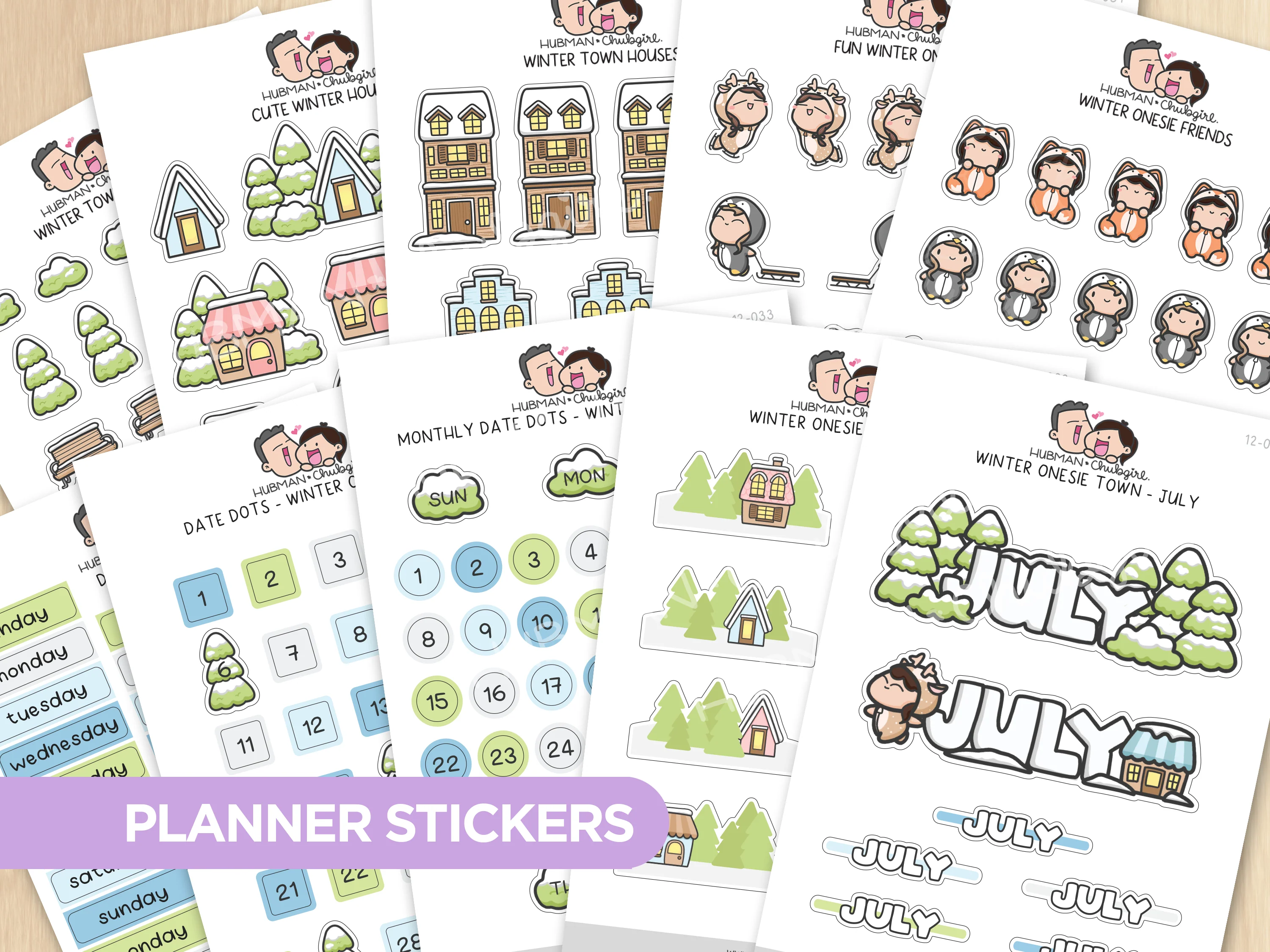 Winter Onesie Town Journal Pack - Image 7