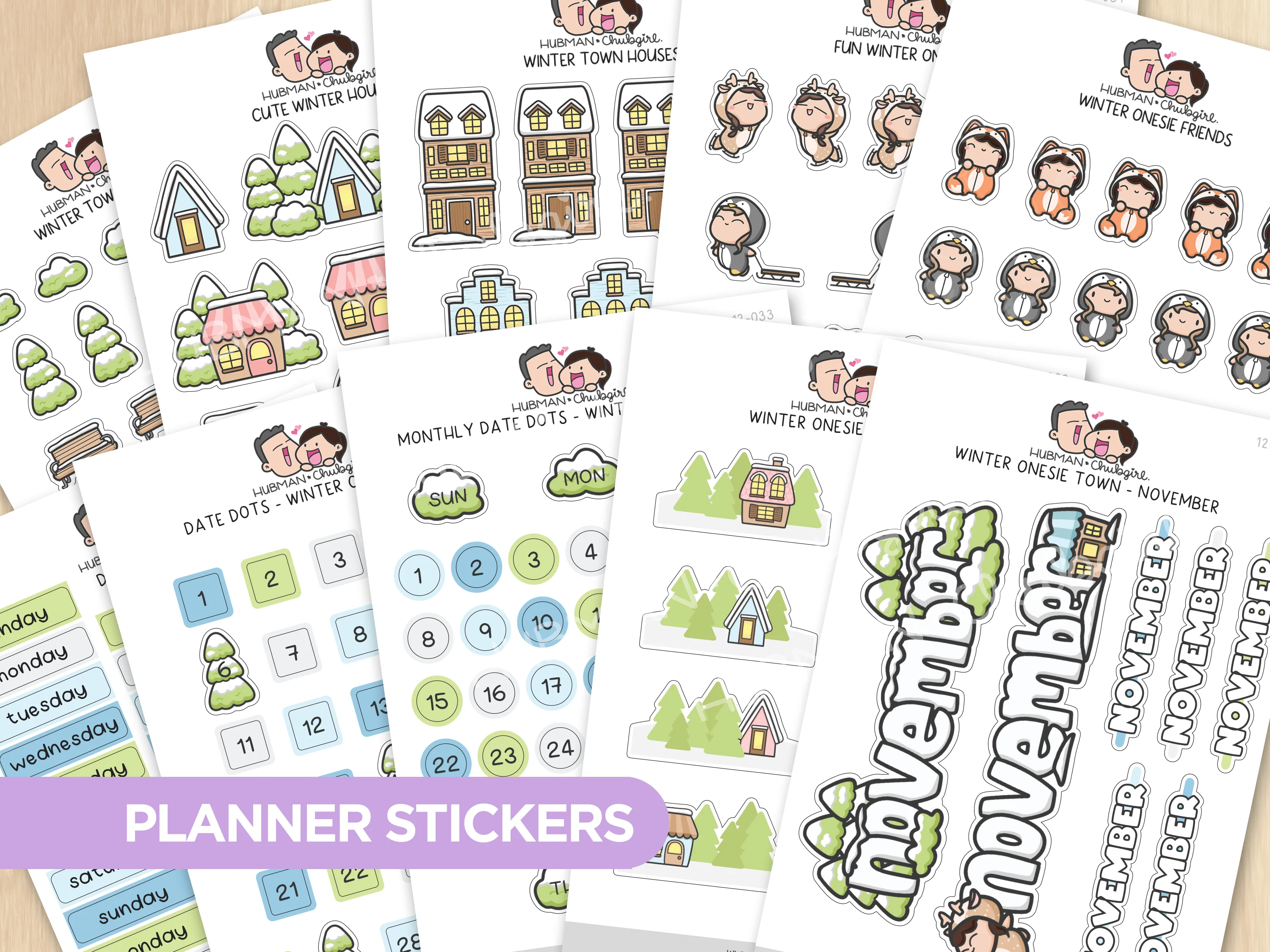 Winter Onesie Town Journal Pack - Image 9