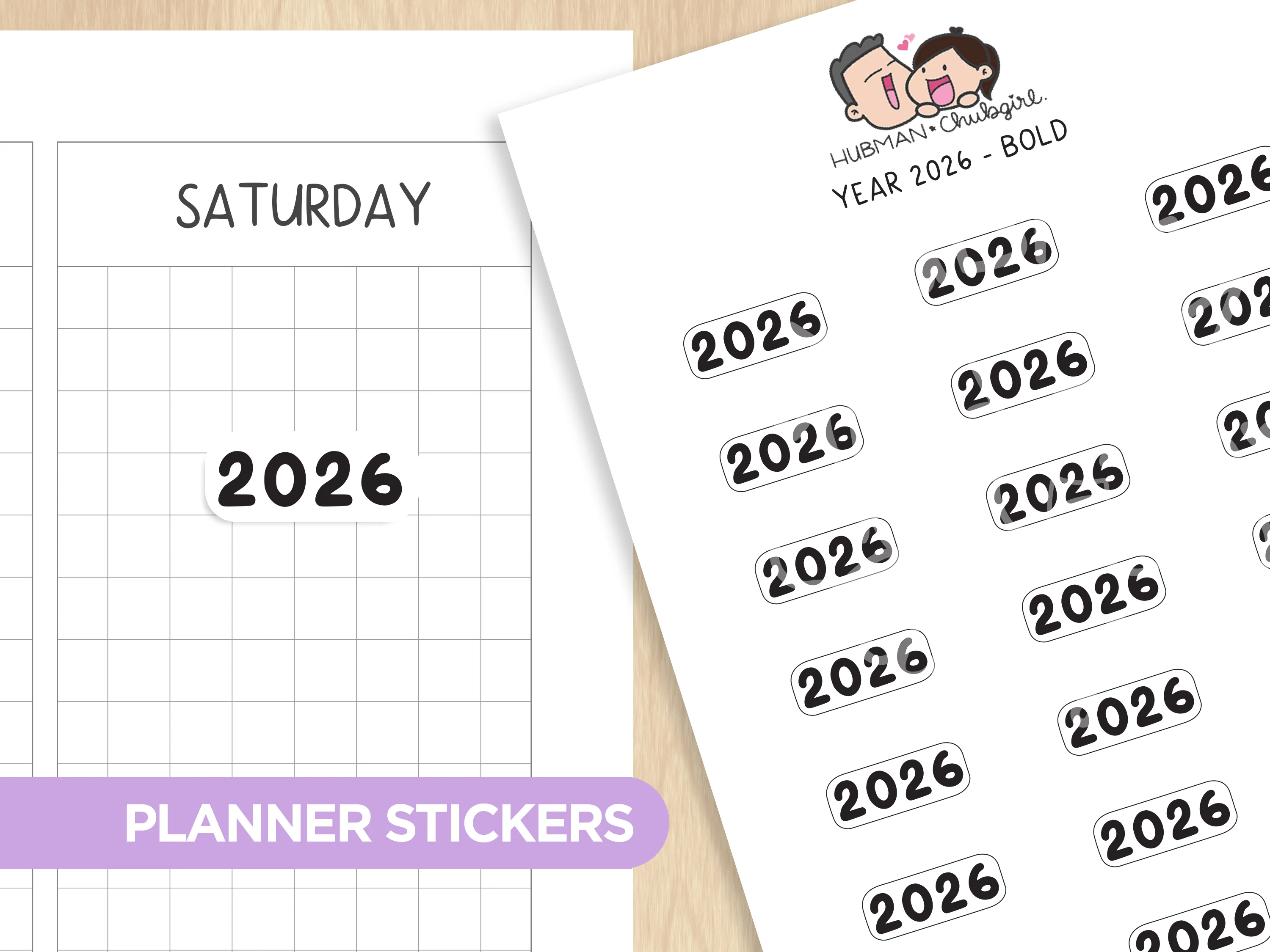2026 Calendars Sticker Set - Image 8